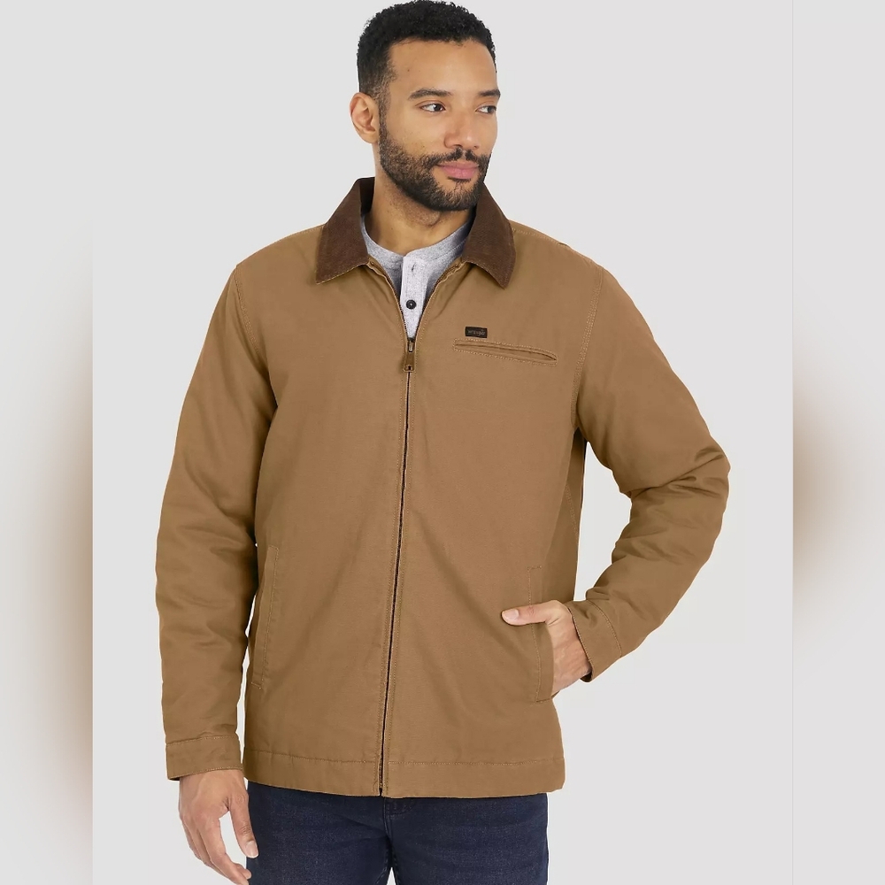 Wrangler Men's Canvas Work Jacket Tan  Size XL NWT